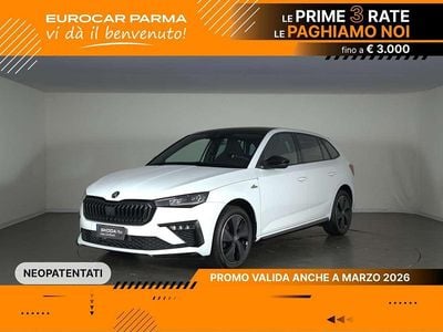 Nuova Skoda Scala Monte Carlo 116 CV (85 kW) 2025 Bianco luna metallizzato Utilitaria