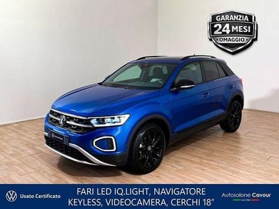 Usata VW T-Roc Style 110 CV (80 kW) 2023 Blu ravenna SUV