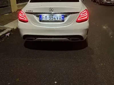 Usata Mercedes C220 Premium 170 CV (125 kW) 2018 Bianco Berlina