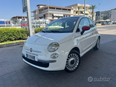 Usata Fiat 500 Lounge 75 CV (55 kW) 2007 Bianco Utilitaria