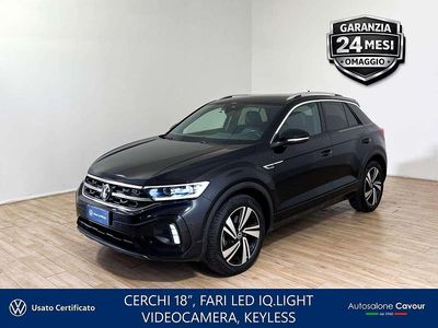 Usata VW T-Roc R-line 150 CV (110 kW) 2022 Nero SUV