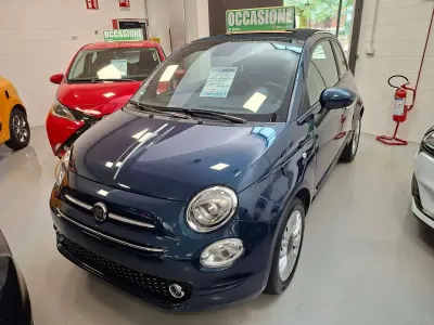 Usata Fiat 500C Lounge 69 CV (50 kW) 2021 Blu/azzurro Cabrio