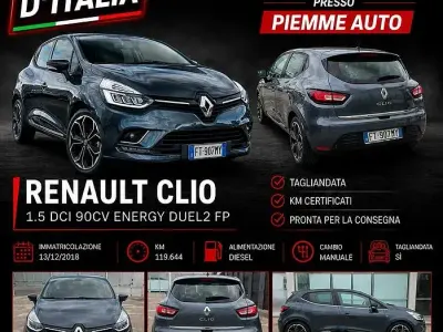 Usata Renault Clio IV 90 CV (66 kW) 2018 Grigio Berlina