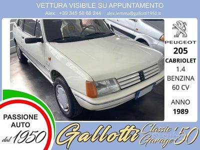 Usata Peugeot 205 60 CV (44 kW) 1989 Bianco Cabrio