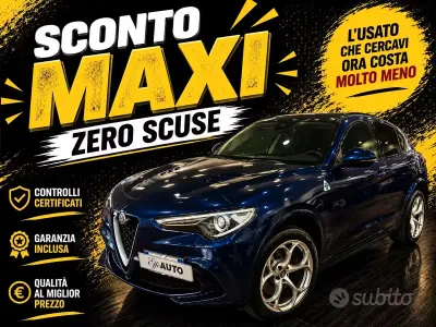 Usata Alfa Romeo Stelvio Quadrifoglio 510 CV (375 kW) 2019 Blu SUV