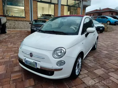 Usata Fiat 500C Lounge 69 CV (50 kW) 2014 Bianco Cabrio