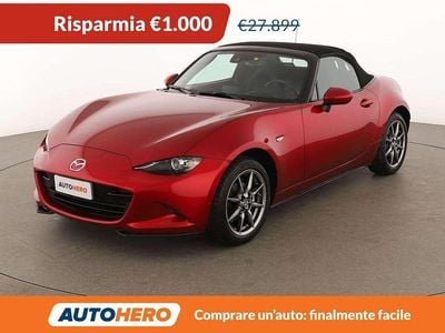Usata Mazda MX5 Exclusive-Line 132 CV (97 kW) 2023 Rosso Cabrio