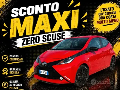Usata Toyota Aygo X-play 69 CV (50 kW) 2016 Rosso Utilitaria