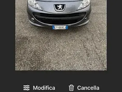 Usata Peugeot 207 73 CV (53 kW) 2009 Grigio Berlina