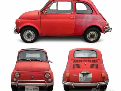 Usata Fiat 500 1970 Rosso Utilitaria