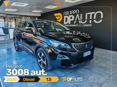 Usata Peugeot 3008 Allure 131 CV (96 kW) 2020 Nero SUV