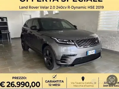 Usata Land Rover Range Rover Velar HSE Dynamic 241 CV (177 kW) 2019 Grigio SUV