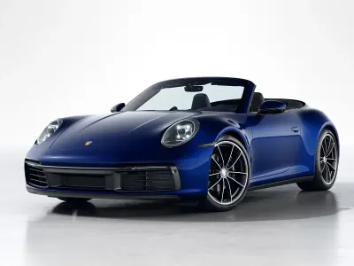 Usata Porsche 911 Carrera 4 Cabriolet 2023 Blu genziana metallizzato/capote nera Cabrio