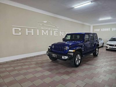 Usata Jeep Wrangler Sahara 200 CV (147 kW) 2018 Blu/azzurro SUV