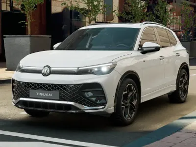 Nuova VW Tiguan R-line Plus 265 CV (194 kW) 2026 Pure white SUV