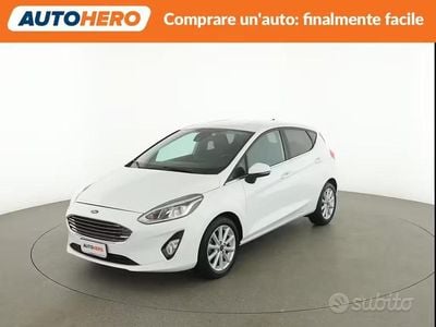 Begagnad Ford Fiesta Titanium 86 HK (63 kW) 2017 Vit Halvkombi