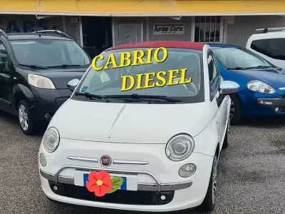 Usata Fiat 500C Lounge 95 CV (69 kW) 2011 Bianco Cabrio