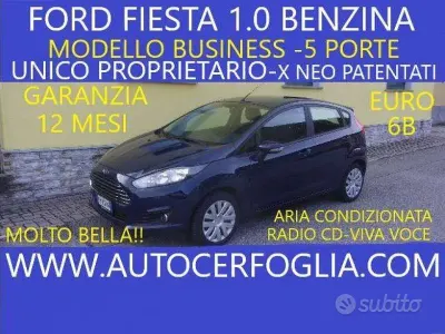 Usata Ford Fiesta Business Edition 80 CV (58 kW) 2015 Blu/azzurro Utilitaria