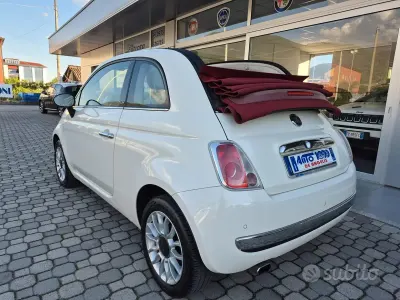 Usata Fiat 500C 69 CV (50 kW) 2014 Bianco Cabrio
