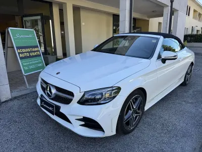 Usata Mercedes C220 Premium 194 CV (142 kW) 2023 Bianco Cabrio