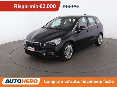 Usata BMW 218 Active Tourer Luxury Line 150 CV (110 kW) 2016 Nero Monovolume
