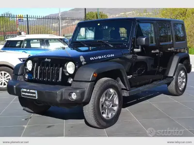 Usata Jeep Wrangler Unlimited Rubicon 200 CV (147 kW) 2016 Nero SUV