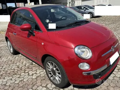 Usata Fiat 500C Lounge 86 CV (63 kW) 2012 Rosso Cabrio