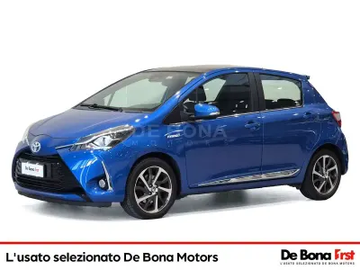 Usata Toyota Yaris Hybrid Style 101 CV (74 kW) 2018 Blu Berlina