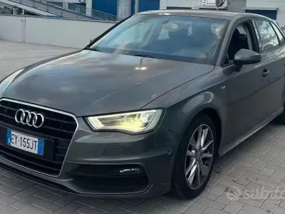 Usata Audi A3 S-Line 150 CV (110 kW) 2015 Grigio Berlina