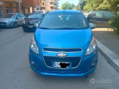 Begagnad Chevrolet Spark LS 68 HK (50 kW) 2013 Blå Halvkombi