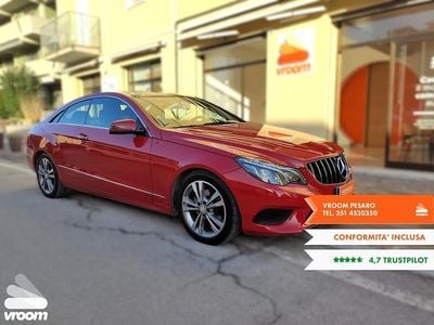 Usata Mercedes E220 169 CV (124 kW) 2015 Rosso Coupé