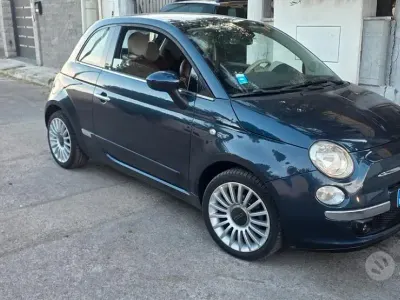 Usata Fiat 500 75 CV (55 kW) 2009 Bluazzurro Cabrio