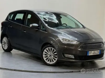 Käytetty Ford C-MAX Titanium 125 HP (91 kW) 2016 Harmaa Tila-auto