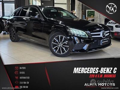 Usata Mercedes C220 Business 194 CV (142 kW) 2019 Nero Station wagon