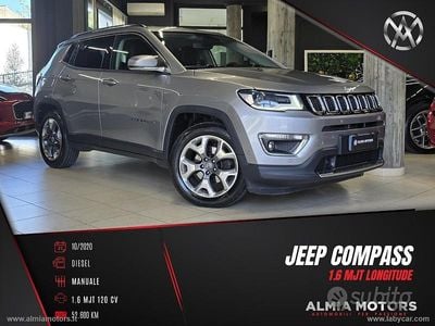 Käytetty Jeep Compass Longitude 120 HP (88 kW) 2020 Harmaa Katumaasturi