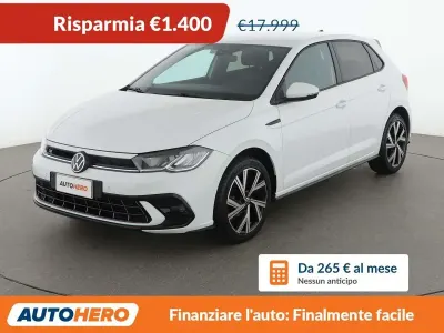 Usata VW Polo R-line 95 CV (69 kW) 2023 Bianco Utilitaria