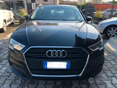 Usata Audi A3 116 CV (85 kW) 2017 Nero Berlina