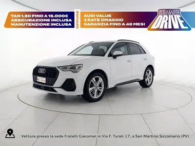 Usata Audi Q3 S-Line 200 CV (147 kW) 2022 Bianco ghiaccio metallizzato SUV