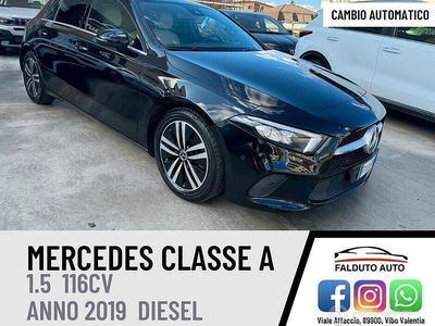 Usata Mercedes A180 136 CV (100 kW) 2019 Nero Berlina