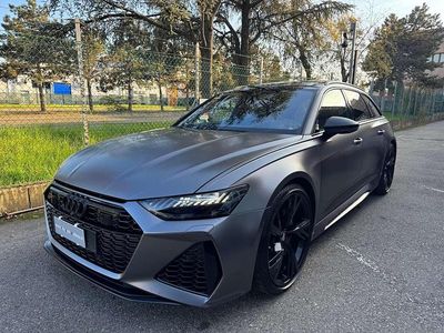 Usata Audi RS6 Ambiente 600 CV (441 kW) 2020 Grigio scuro pastello Station wagon