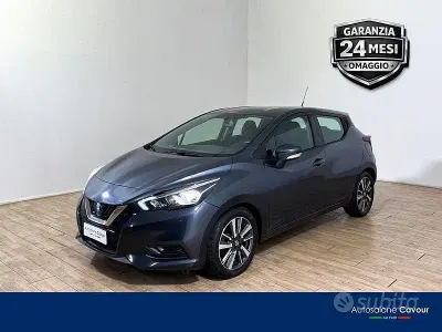 Usata Nissan Micra Acenta 90 CV (66 kW) 2018 Grigio Utilitaria