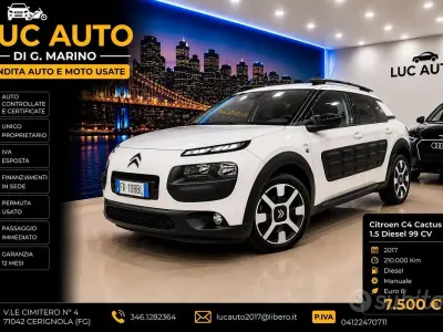 Usata Citroën C4 Cactus Shine 99 CV (72 kW) 2017 Bianco Utilitaria