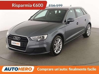 Usata Audi A3 110 CV (80 kW) 2017 Grigio Berlina