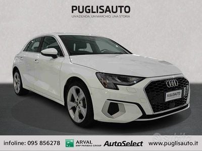 Usata Audi A3 Advanced 116 CV (85 kW) 2021 Bianco Berlina