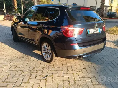 Usata BMW X3 Efficient Dynamics 184 CV (135 kW) 2014 Blu SUV