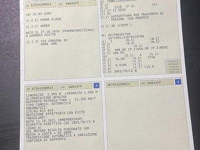 Usata Toyota iQ 2001 Blu Utilitaria