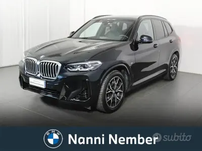 Usata BMW X3 M Sport 190 CV (139 kW) 2022 Nero SUV
