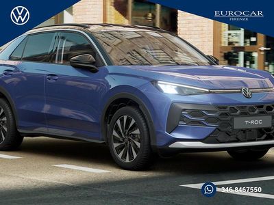Nuova VW T-Roc Life 150 CV (110 kW) 2025 Celestial blue metallizzato nero SUV