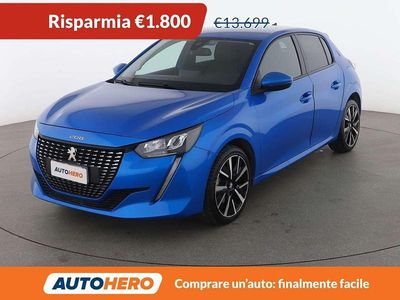 Usata Peugeot 208 Allure 102 CV (75 kW) 2020 Blu/azzurro Utilitaria