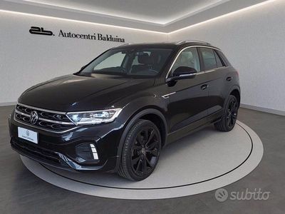 Usata VW T-Roc R-line 150 CV (110 kW) 2022 Nero SUV